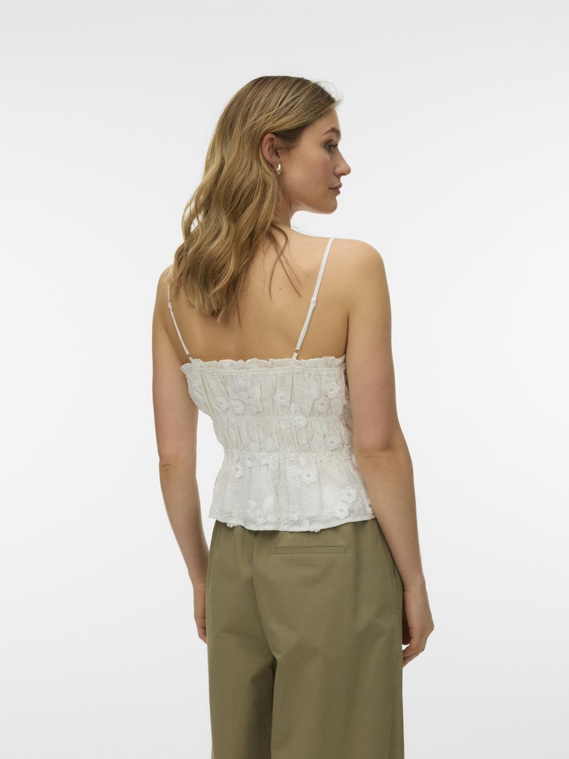 VMELISA Top - Bright White - VERO MODA & VILA Bergvik